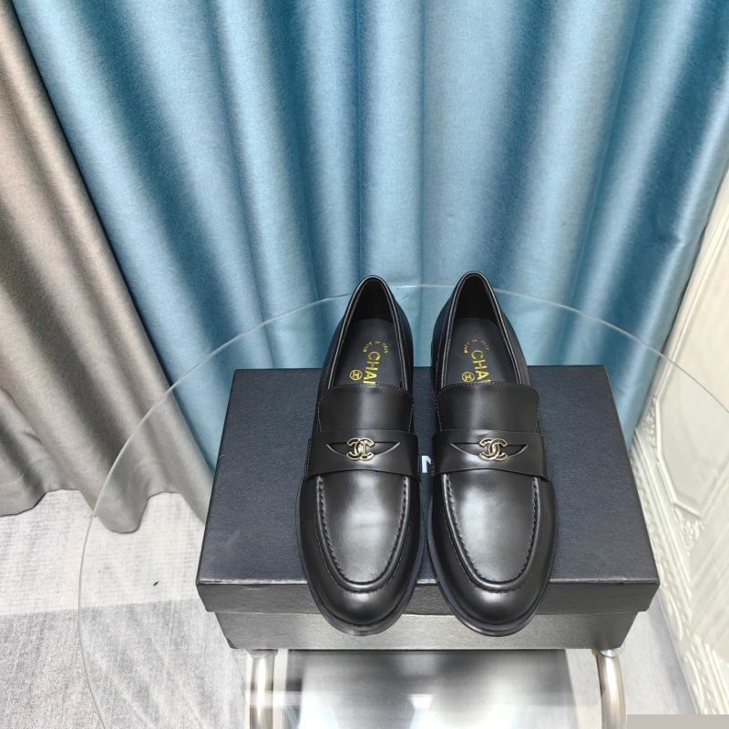Ch*el leather shoes